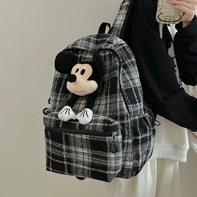 Linda chica tote bolso 2024 otoño e invierno nueva muñeca de dibujos animados de moda de gran capacidad bolso de hombro único bolso de axila bolso de mujer