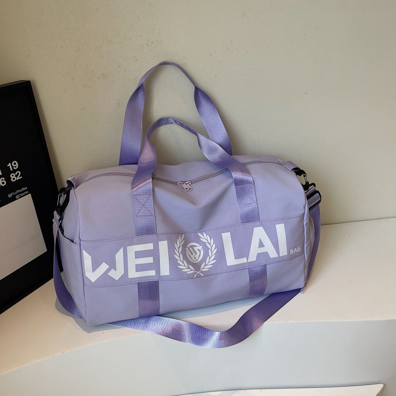 Bolsa de fitness separación seca y húmeda bolsa de natación de mujer bolsa deportiva de entrenamiento de tela Oxford bolsa de viaje portátil de corta distancia image 9