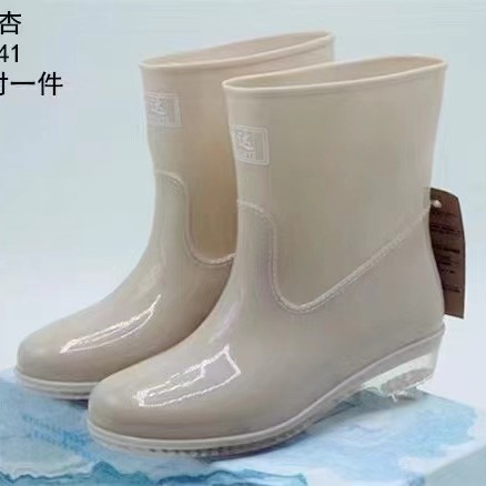 时达厂女士雨鞋低筒防滑防水耐磨纯色工作劳保厨房雨鞋直销批发