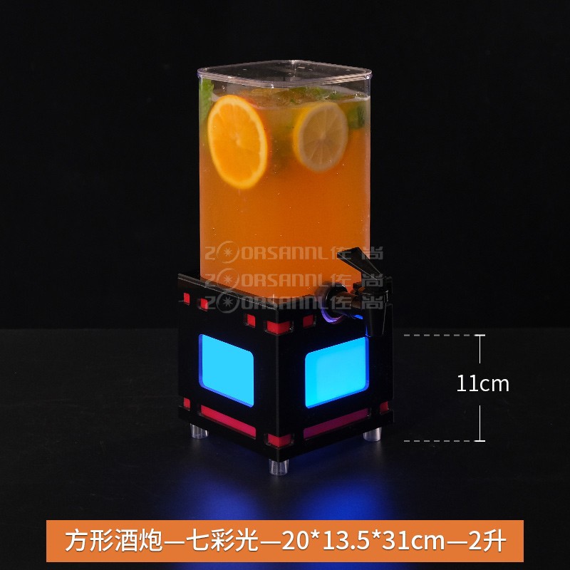 Cañón de vino Bar barril de cerveza especial con grifo claro bar olla de jugo barril de Cola Internet celebridad barril de cerveza de barril contenedor Cañón de vino emisor de luz