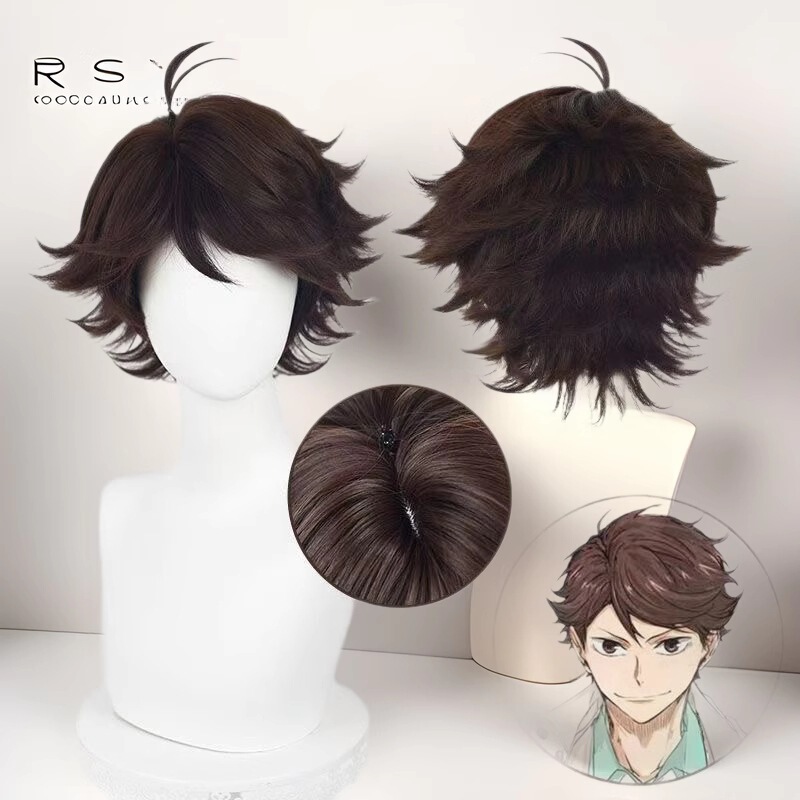 Silk Yue Rose Net No Need to Trim and Chuanchu Wig Volleyball Junior cos Wig Simulation Scalp Top