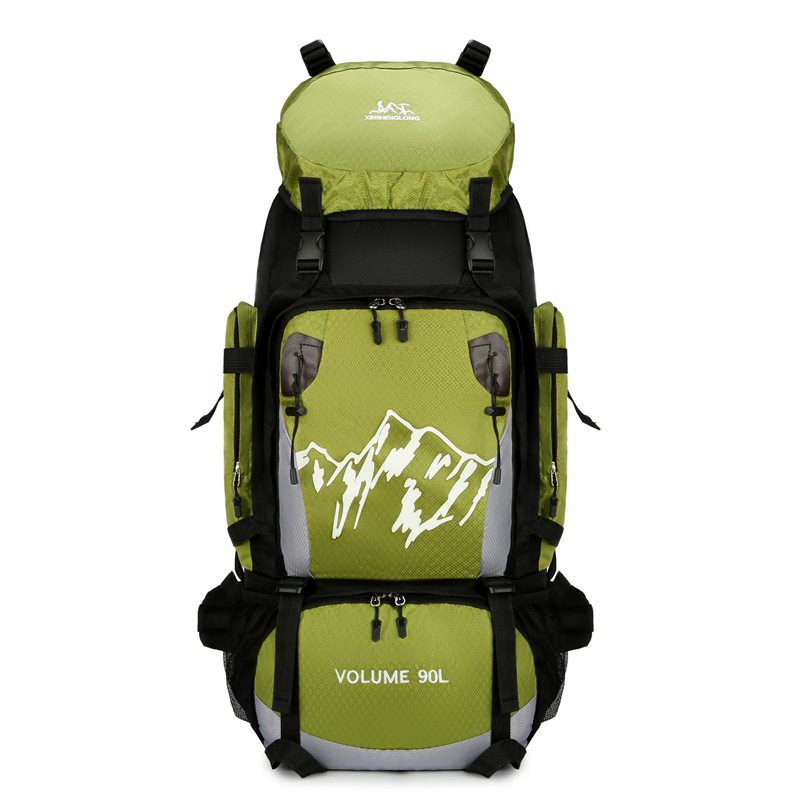 Wandern Bergsteigen Tasche 90L Große Kapazität Outdoor Anti Spritzwasser Camping Rucksack Buchung_voghion.com