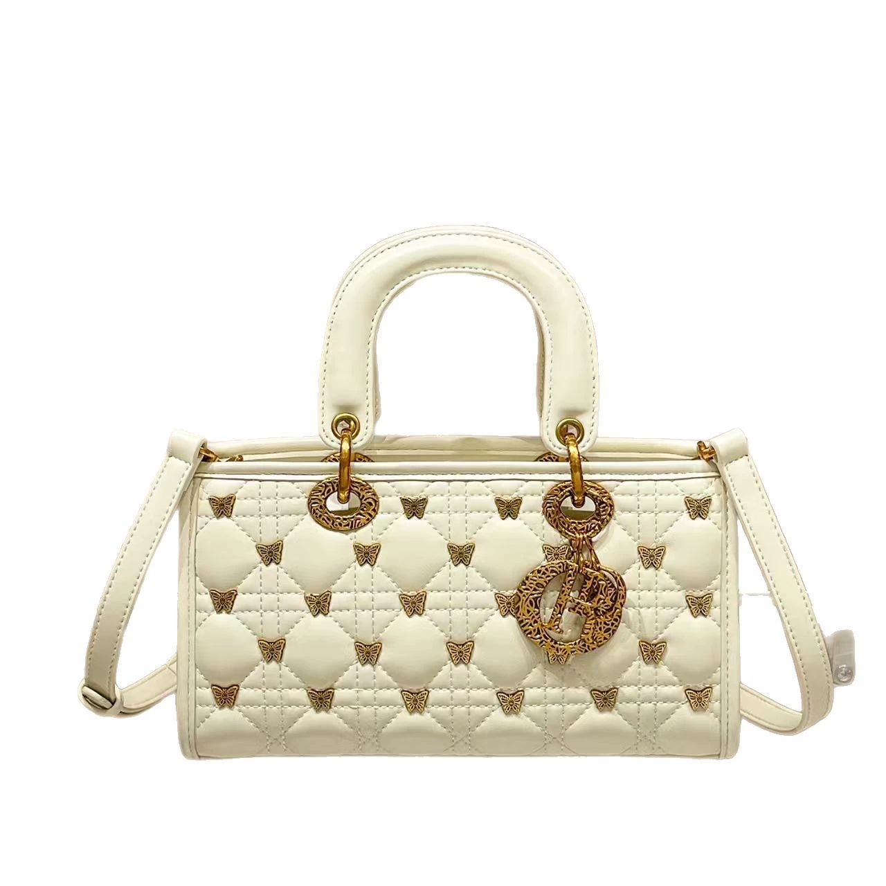 Shoulder bag, purse with diamond pattern, one-shoulder bag