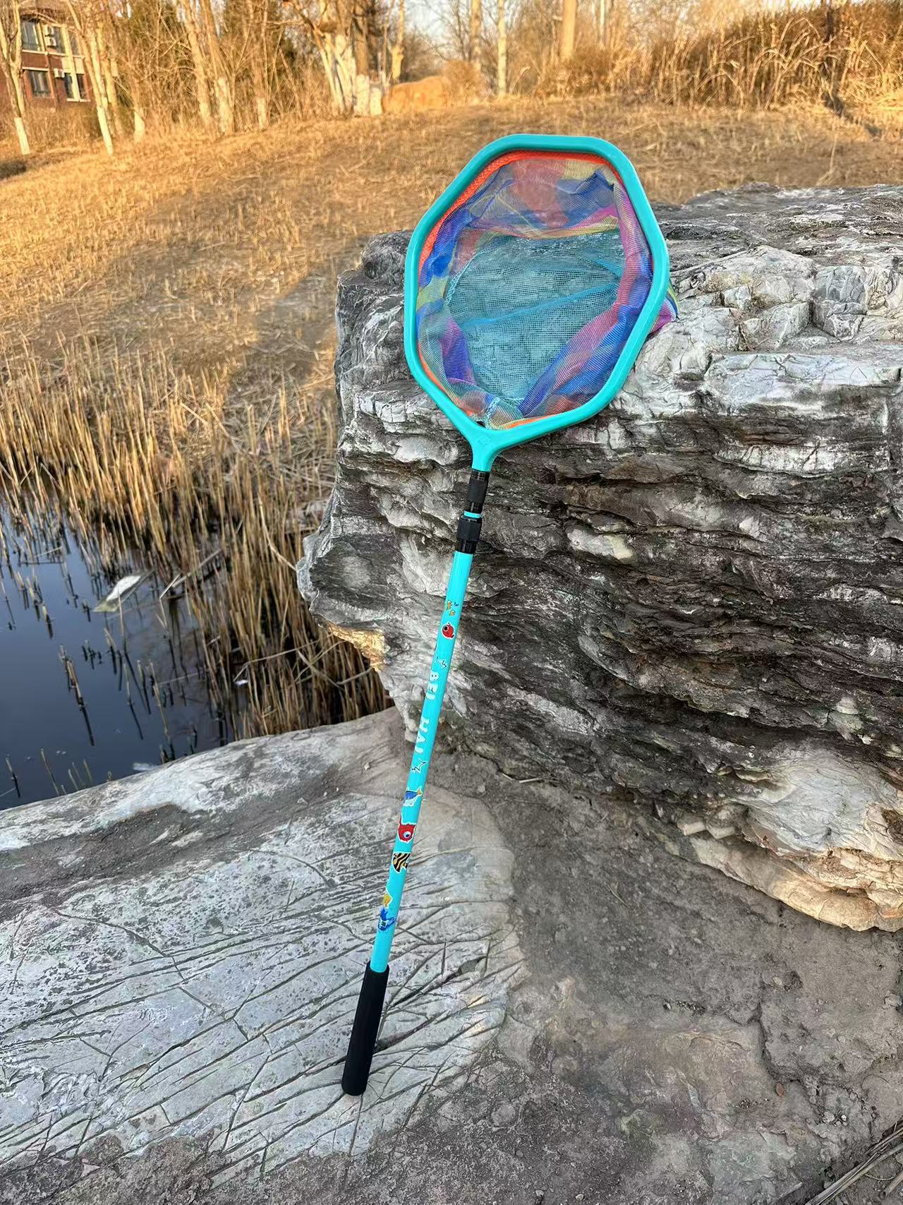 Copiar la red de pesca de los niños Copiar la red de pesca de pescado fuerte super duro bolsillo de pesca de pescado de niños pequeños peces al aire libre camarones captura mariposas