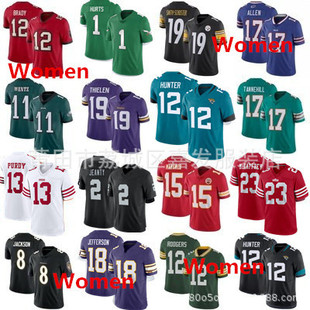 Foreign Trade Supply Rugby Jersey Women's Lions Jaguars 49Ers Ravens Vikings Women Basketball Jersey