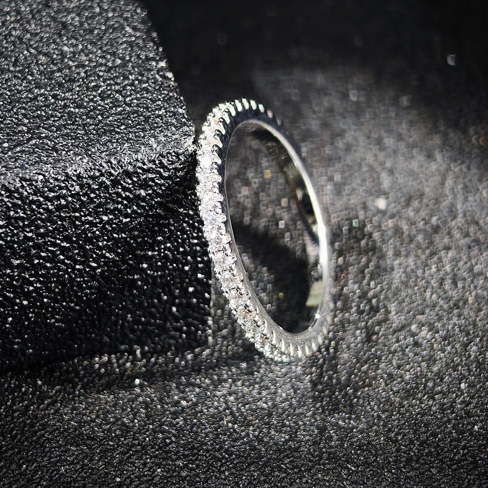 Ring Female Niche Simple wish Cross-border European and American Simple Multicolor Full Diamond Coloured Diamond Ring Universal r1090A