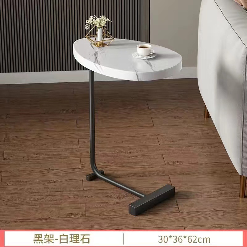 Mesa de té simple, mesa de lado, sala de estar nórdica, esquina de balcón doméstico, mesa de almacenamiento, mesa de almacenamiento al lado de la cama.