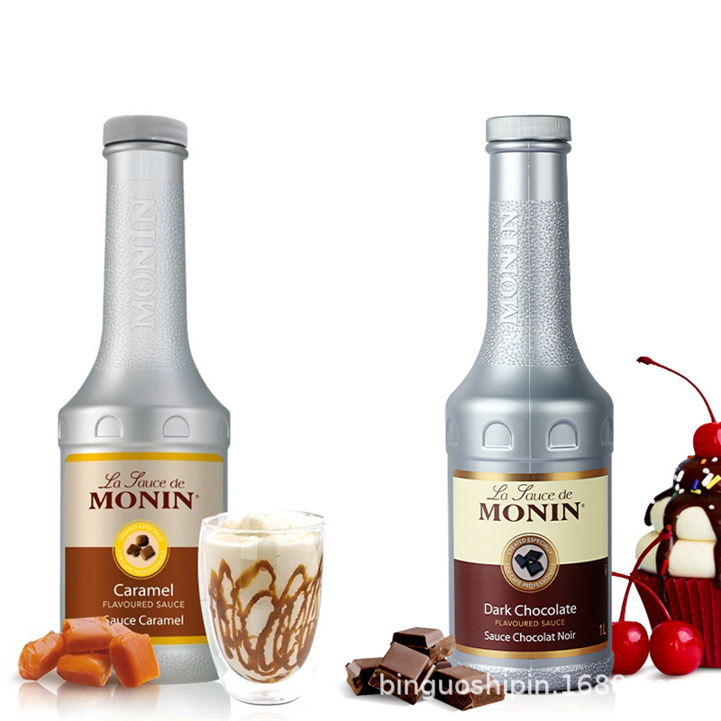 MONIN莫林焦糖風味糖醬淋醬 巧克力風味糖醬淋醬 酒奶茶咖啡原料