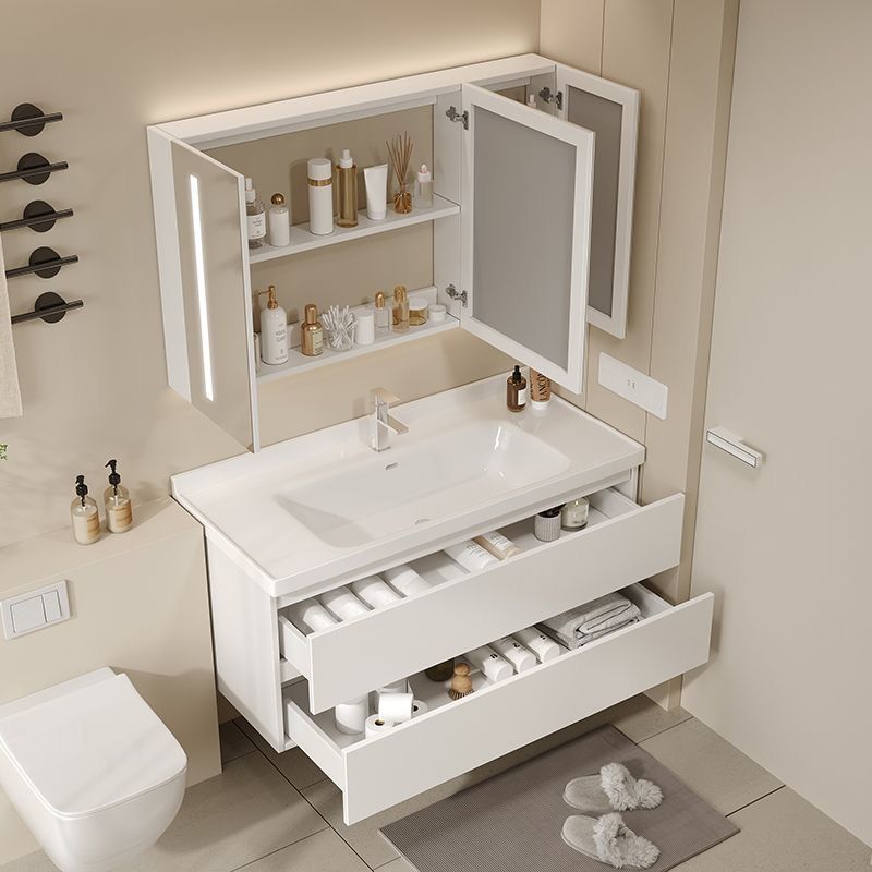 Bathroom Sink and Cabinet Set, Modern Minimalist Floor-Standing Washbasin, Toilet, Washbasin, Face Basin