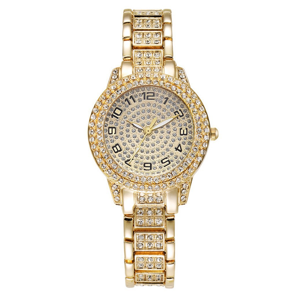 Golden gypsophila digital single watch