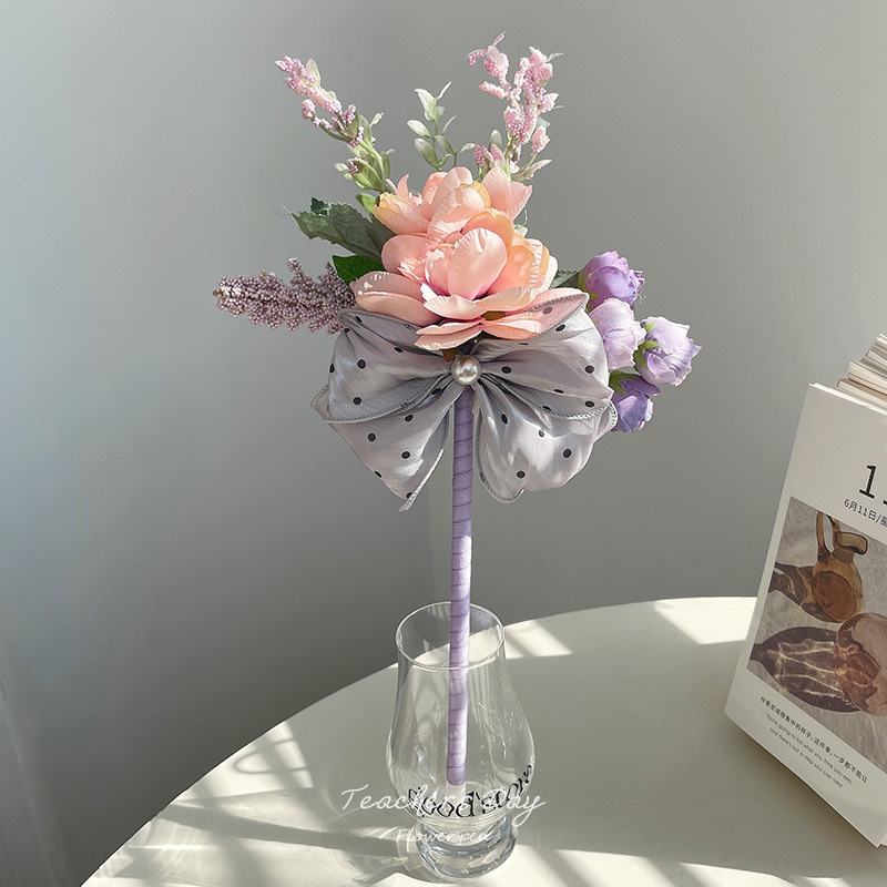 2025创意花束笔教师节送女老师礼物永生花笔高颜值仿真花束圆珠笔|undefined