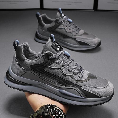 Cross-border sports men's shoes spring and autumn new Forrest Gump breathable running shoes for work, leisure, work, labor insurance and height increasing shoes