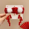 Children's hairgrip with bow, cute hair accessory, hairpins, Chinese style