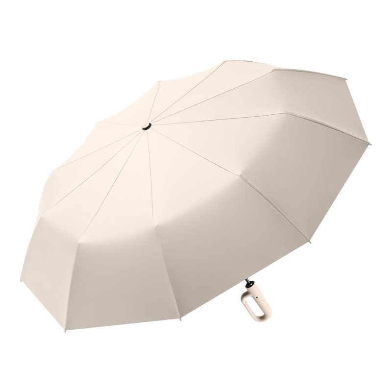 新商品のリングの傘の大きいサイズの男性のビジネスの三つ折りの傘の女性の晴雨の両用の双人の傘の日よけの黒いゴムは紫外線を防ぎます。|undefined