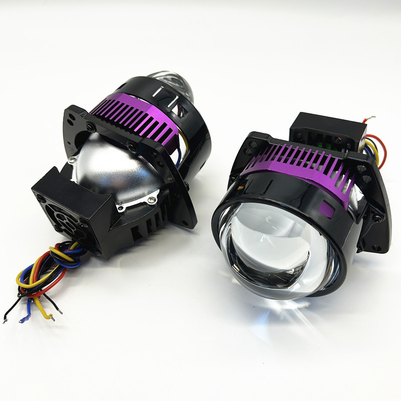 3.0 pulgadas fuente de luz de matriz LED del automóvil lente de doble luz del automóvil luz láser de alta potencia transformación