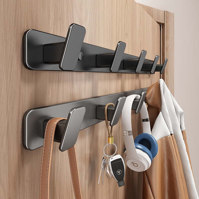 Over-The-Door Coat Hook, No-Drill Wall-Mounted Coat Rack, Entryway Hook, Kitchen and Bathroom Coat Hook