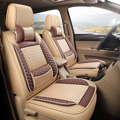 Universal seat cover, 7-Seater Car Seat Covers for - 4-seats-ice-silk-mika-color-604015