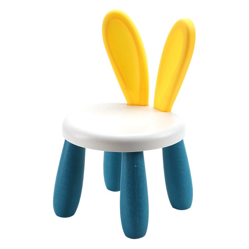 Детский бытовой кролик стул сиденье игрушка Мальчик пластиковый строительный блок стол прочный низкий стул оптом