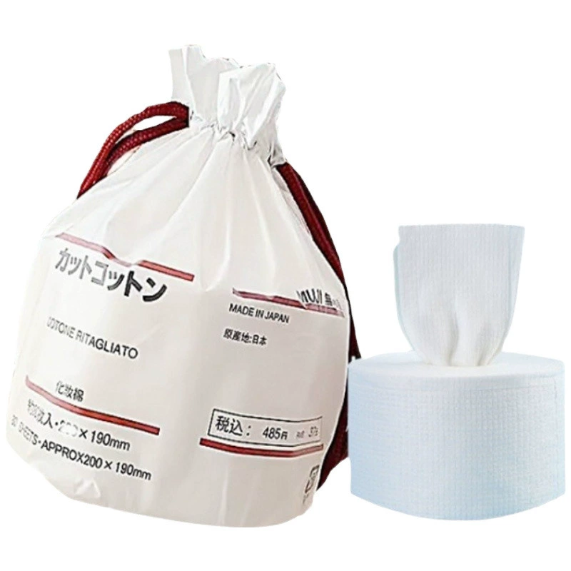 Muji, влажные салфетки для умывания лица, молочко очищающее, ватные диски, ватные салфетки, увеличенная толщина