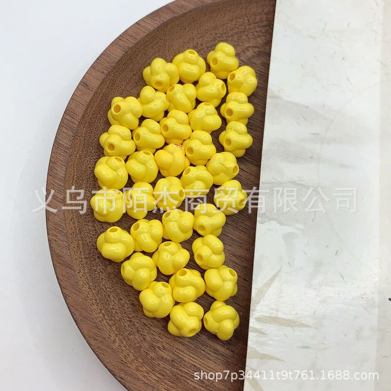 9mm带孔亚多巴胺烤漆彩色异形串珠笔配件手机钥匙包链diy手工饰品|undefined