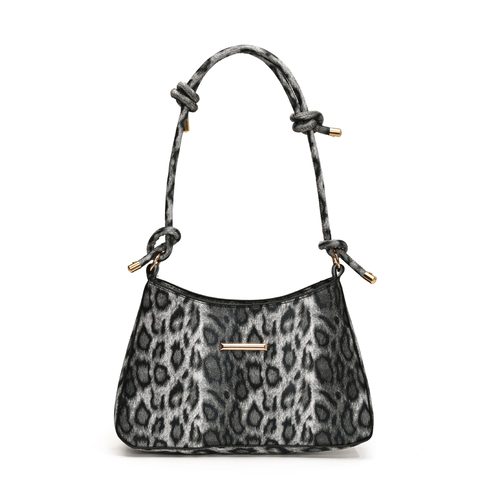 Bolso para mujeres 2024 otoño y invierno nuevo bolso cuadrado pequeño de estilo universal bolso de mano de moda estampado leopardo bolso axilar de hombro único