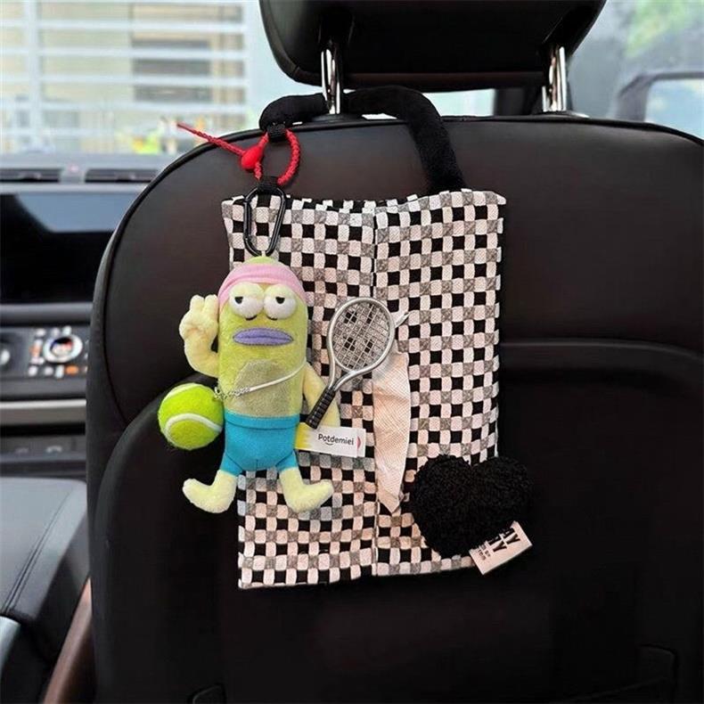 Cute ugly fish car tissue box, car tissue holder, car tissue cover, tissue hanging bag, creative design