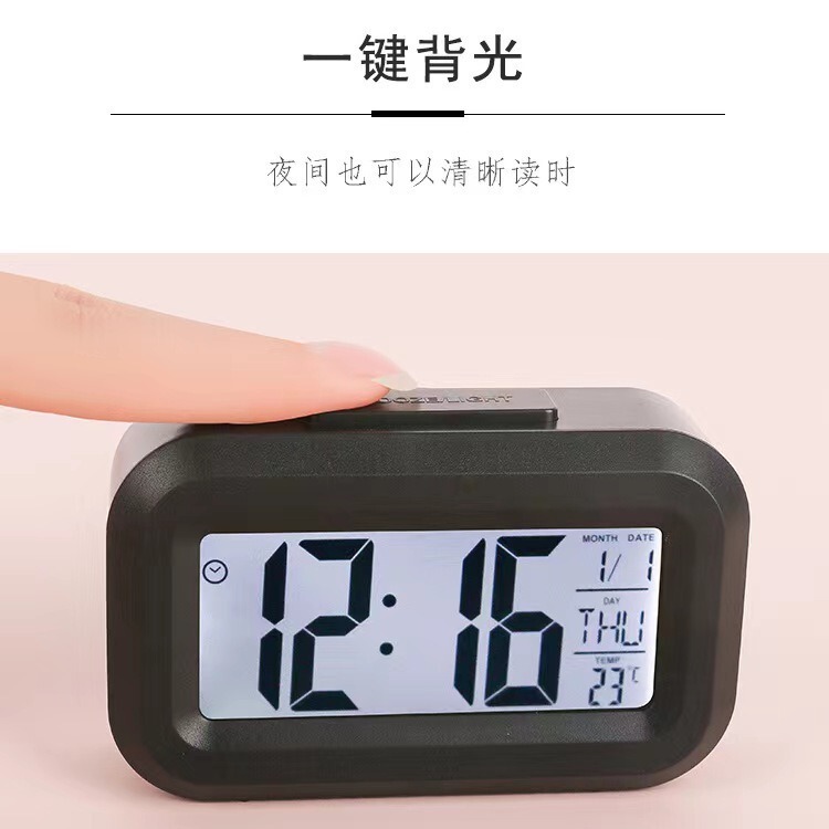 Insモデルミニかわいいlcd電子時計学生専用かわいいデスクトップ多機能夜光時計目覚まし時計卸売り|undefined