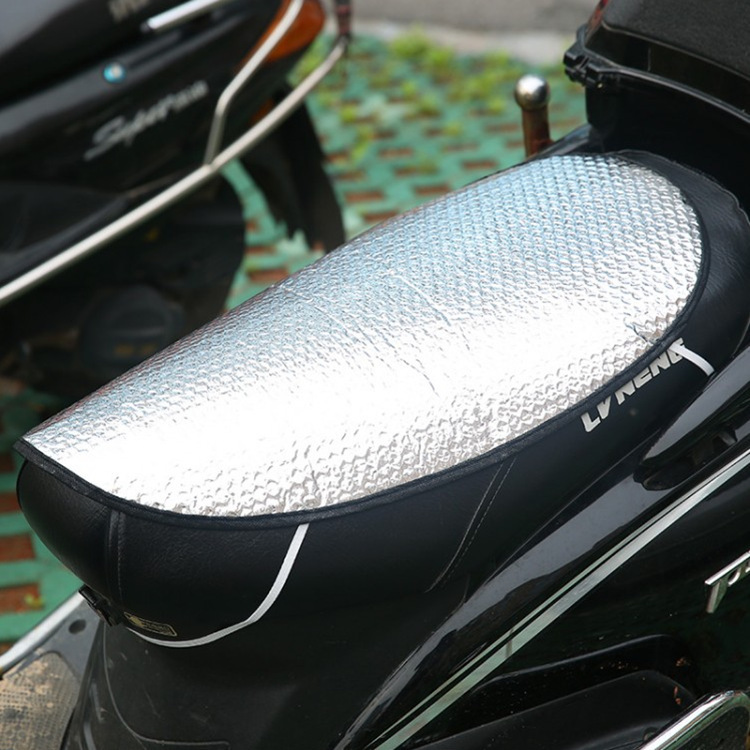 摩托车气泡防晒垫摩托车座套坐垫电瓶车防晒垫反光垫隔热片防晒片