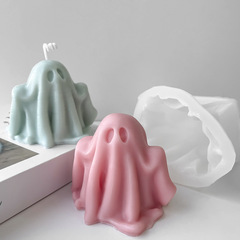 幽霊シリカゲル金型ハロウィーン装飾アロマキャンドル石膏創意3d立体置物樹脂滴ゴム金型