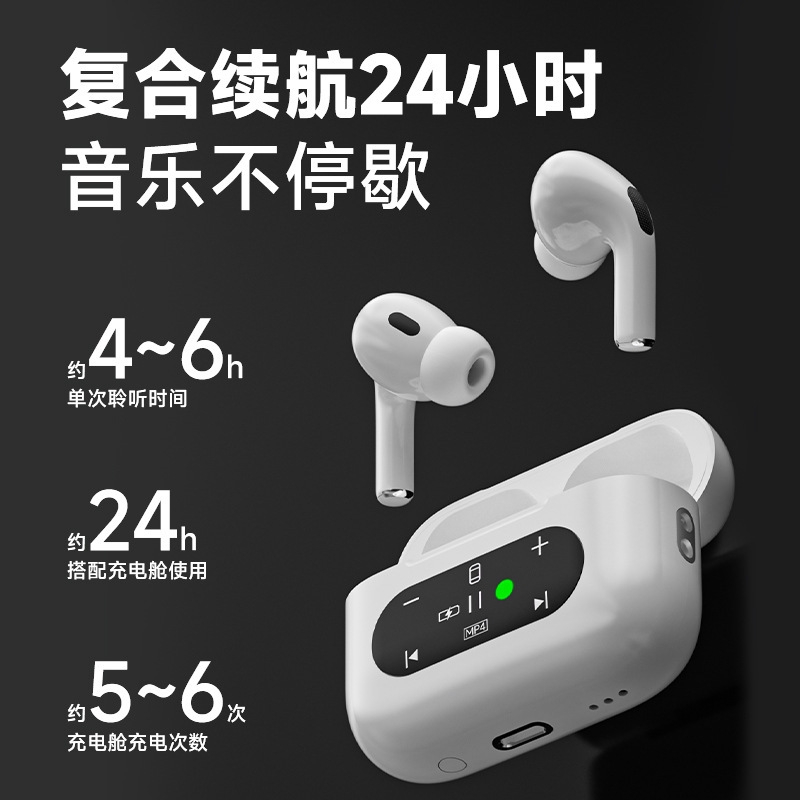 Cross-Border New Model Bluetooth Earphones with In-Ear Screen Display, Touch Control, Card-Insertable, True Wireless, Gaming, Sports Headphones Cross-Border New Model Bluetooth Earphones with In-Ear Screen Display, Touch Control, Card-Insertable, True Wireless, Gaming, Sports Headphones