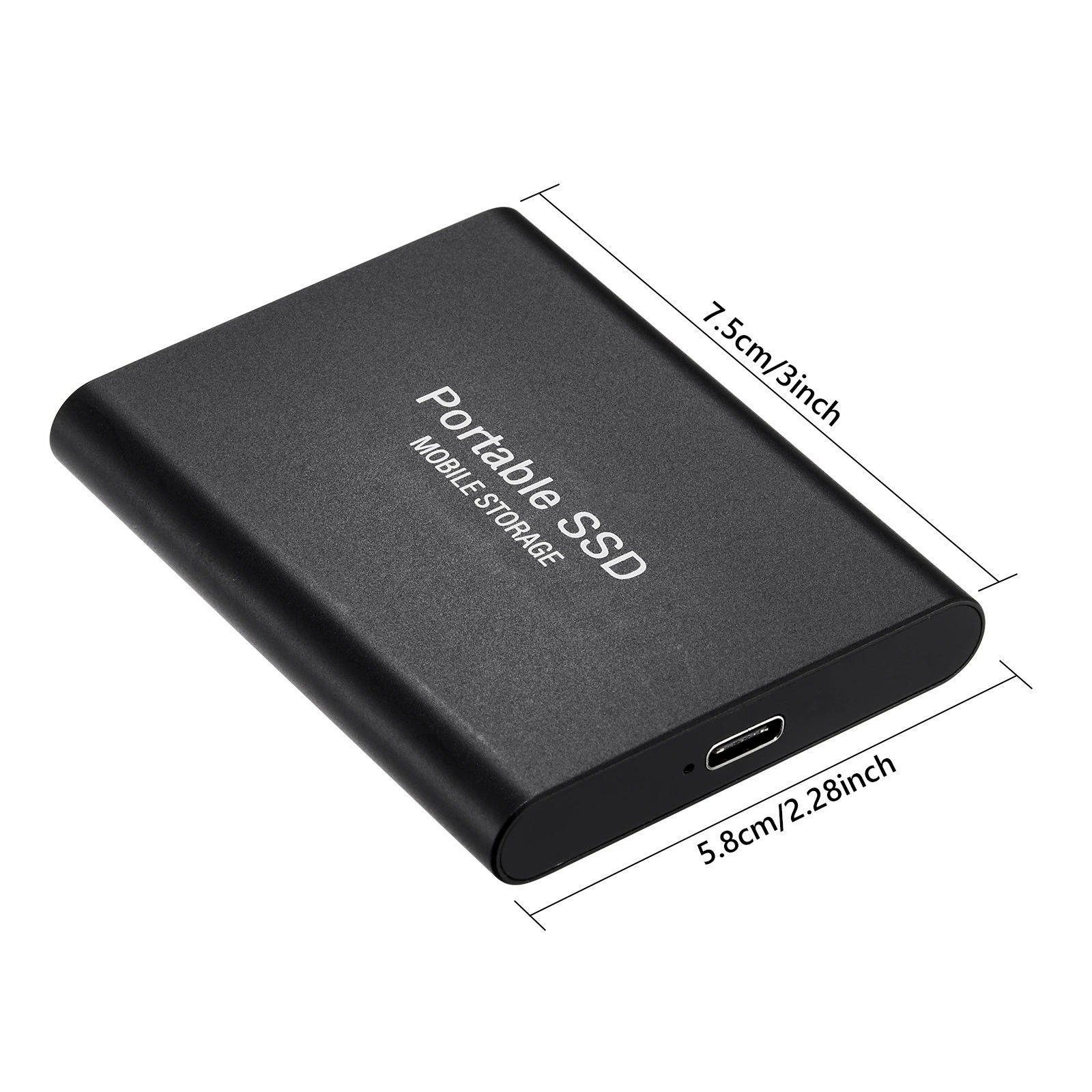 SSD мобильный твердотельный накопитель 16 ТБ 8 ТБ 4 ТБ 2 ТБ 1 ТБ, мобильный твердотельный диск