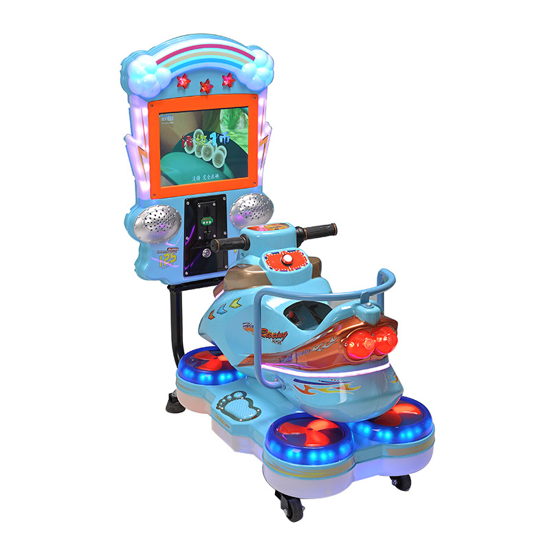 Máquina de juego de carreras de monedas de videojuegos grande directa de fábrica equipo de videojuegos parque infantil máquina de juego de motocicleta cuadrada de interior