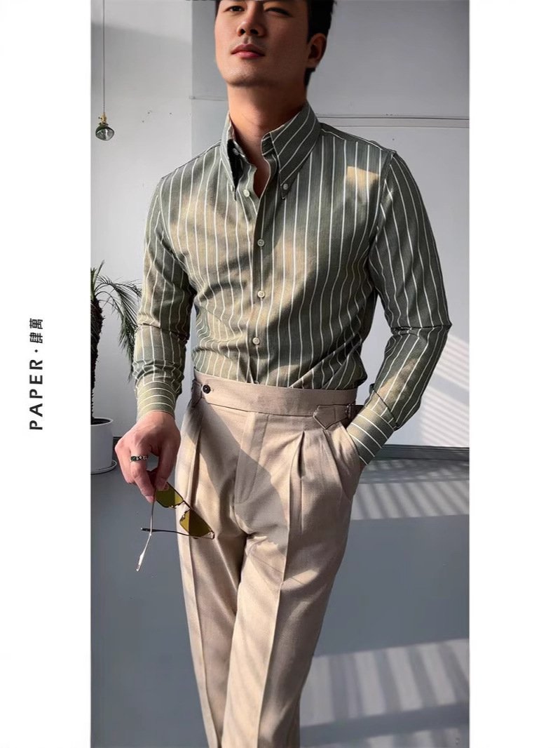 Long-Sleeve Shirt Japanese Hong Kong Style Ins Loose Shirt Men's Summer Trendy Versatile Casual Jacket