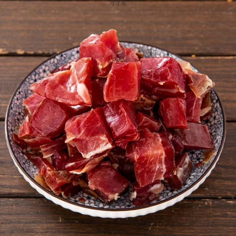 金华火腿边角料火腿碎肉去骨做酱馅料腊味煲汤批发价工厂一件批发