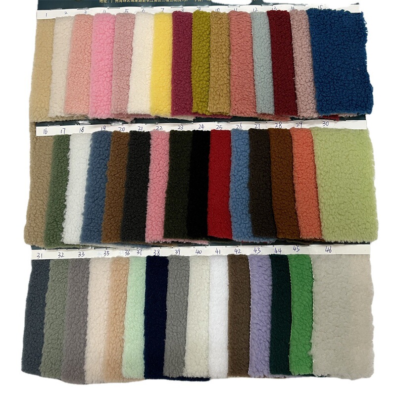 North American Small Grain Fabric Wool Small Particle Plush Luggage Shoe Material Clothing Lining Composite Grain Velvet