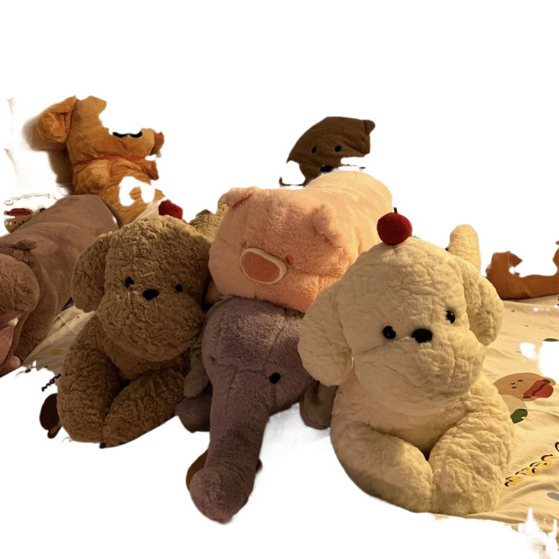 Animal lindo almohada para dormir niñas piernas de clip almohada larga almohada de cama sofá almohada