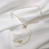 Tide, fashionable trend necklace from pearl, universal pendant, internet celebrity, light luxury style