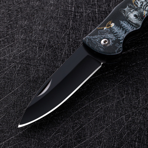Outdoor Stainless Steel Small Knife Camping Folding Knife Multi-functional Adjustable Height Hardness Mini Fruit Knife