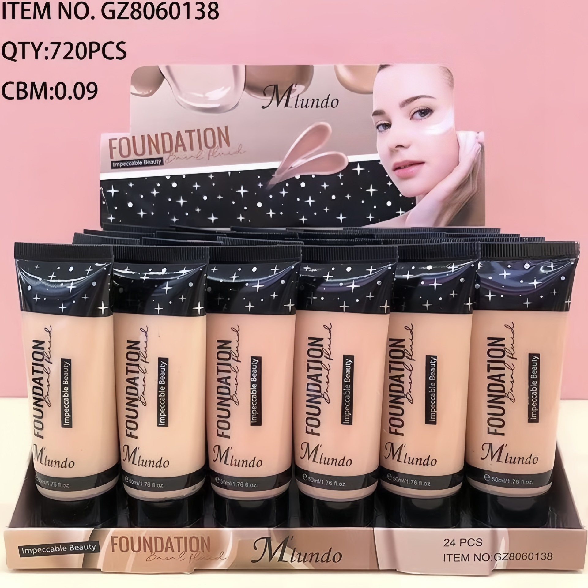 Mlundo corrector impermeable y a prueba de sudor, base líquida para modificar la sombra de las lágrimas, maquillaje tridimensional de larga duración, sin quitar el maquillaje