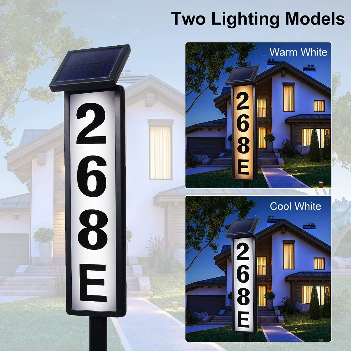 LED lights solar-powered, travel letters and numbers, indicator lamp, light source
