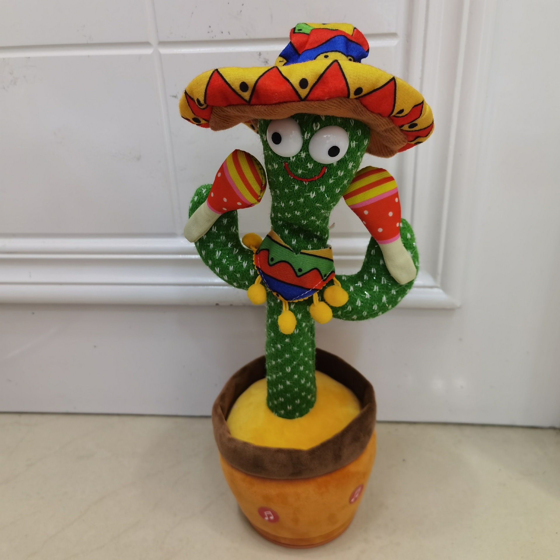Cactus de baile transfronterizo encantador, flores de charla, ruido de ruido, juguetes de peluche eléctricos para aprender a hablar, cantar y bailar.