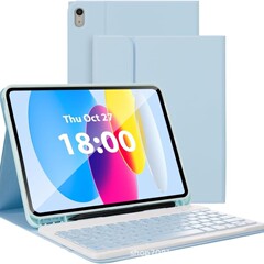 适用2025苹果iPad笔槽静音无线蓝牙键盘皮套保护壳air7Pro110.9.7