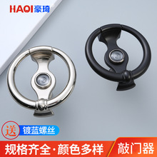 跨境门敲器简约环形大门拉手锌合金耐用防盗门环敲门器3396批发