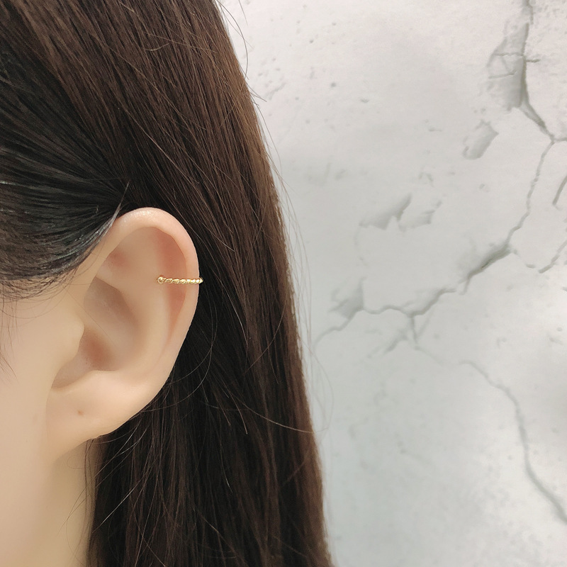 Twist Pattern 1 Piece 925 Sterling Silver Twist Ear Clips