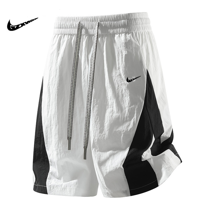 American-Style Casual Shorts for Men, Summer Trendy Brand, Loose Quick-Dry Color-Blocked Sports Shorts, Cross-Border Five-Point Shorts for Men