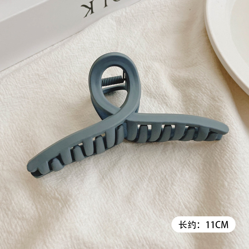 Pinza para el cabello con plato de perlas de invierno coreano para mujer, gran cantidad de cabello, clip para el cabello de tiburón, elegante temperamento, pinza para el cabello, tocado