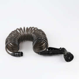 厂家供应新款洗车水管 7.5米高压伸缩水管洗车水枪弹簧水管