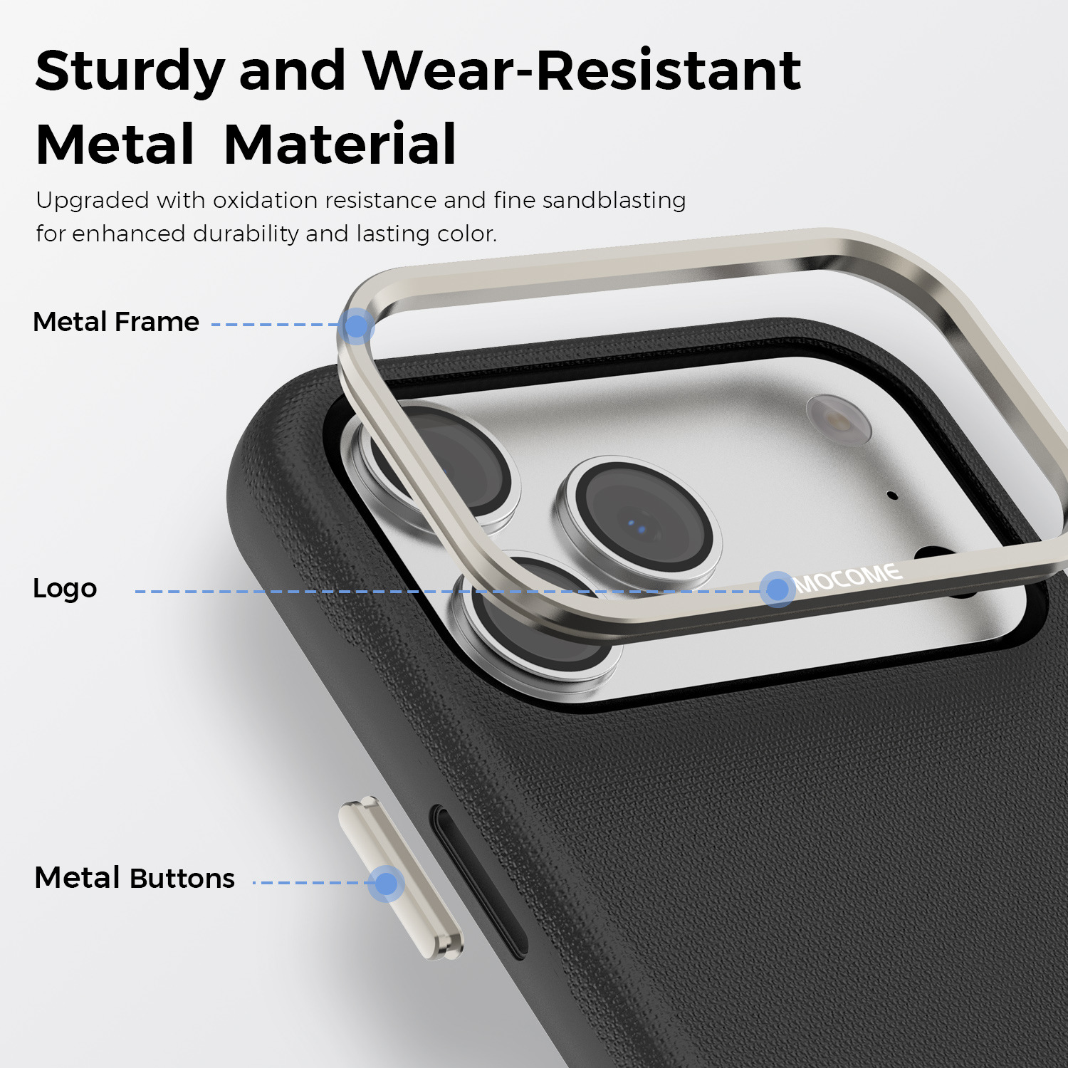 Ốp lưng điện thoại từ tính công nghệ vải dệt cho iPhone 17, 16 Pro Max, 15 — Cam, Xanh dương, Đen, Xanh lá chi tiết 20