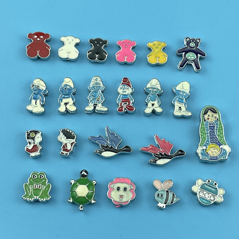 DIY Loose Bead Alloy Jewelry 8mm Oil Dripping Style Suitable for Wearing Wrist Straps, Bracelets, Bracelets, Accessories for Couples