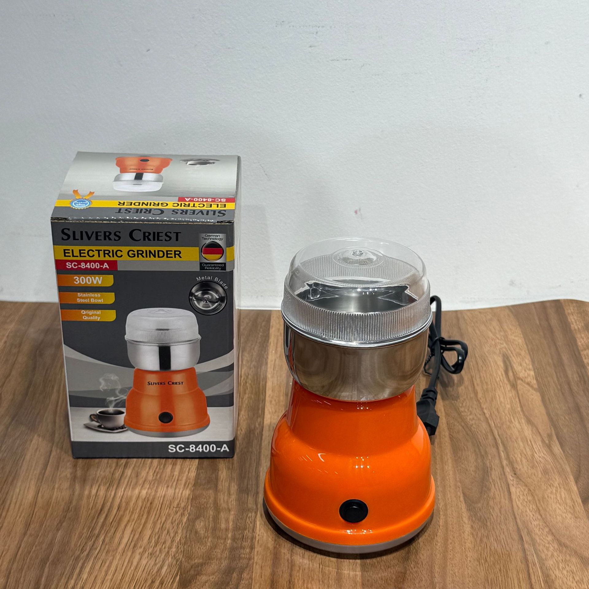 Foreign Trade Export European Standard Stainless Steel Small Grinder Coffee Bean Grinder Household Grinding Machine